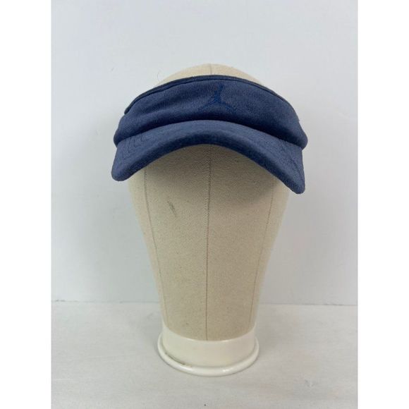 Air Jordan Nike Jumpman Visor Blue Hat Velour One Size Fits All - Picture 2 of 7